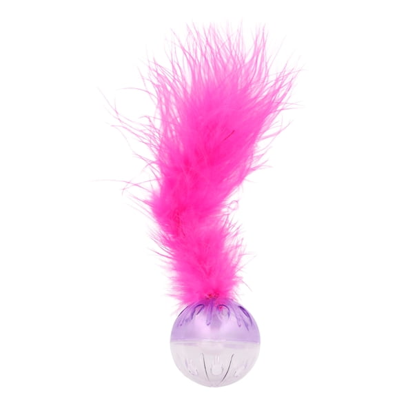 Vibrant Life Bell and Feather Lattice Ball Cat Toy