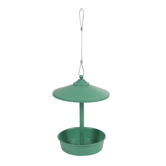 Vibrant Life Platform Bird Feeder, Green Lily, 0.75 lb Capacity