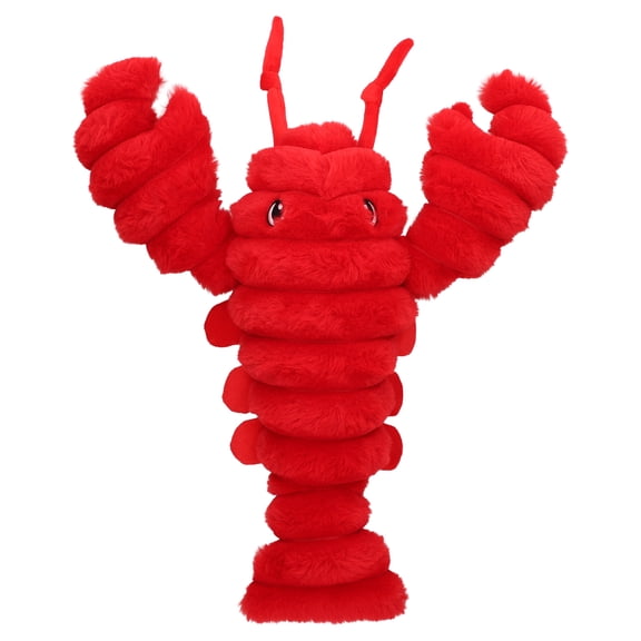 Vibrant Life Red Lobster Plush Dog Toy with Squeaker, Chew Level 3