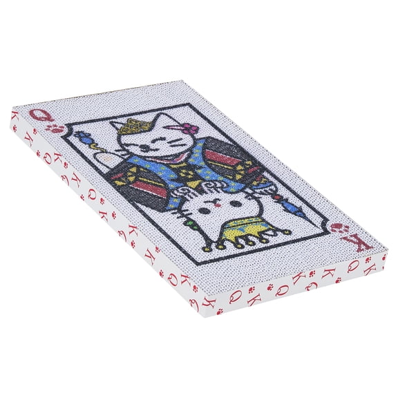 Vibrant Life Corrugate Poker Card Cat Scratcher, Multicolor, 15.7" x 9.4"