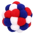 thumbnail image 1 of Vibrant Life Red/White/Blue Pom Pom Cat Toy, 1 of 8