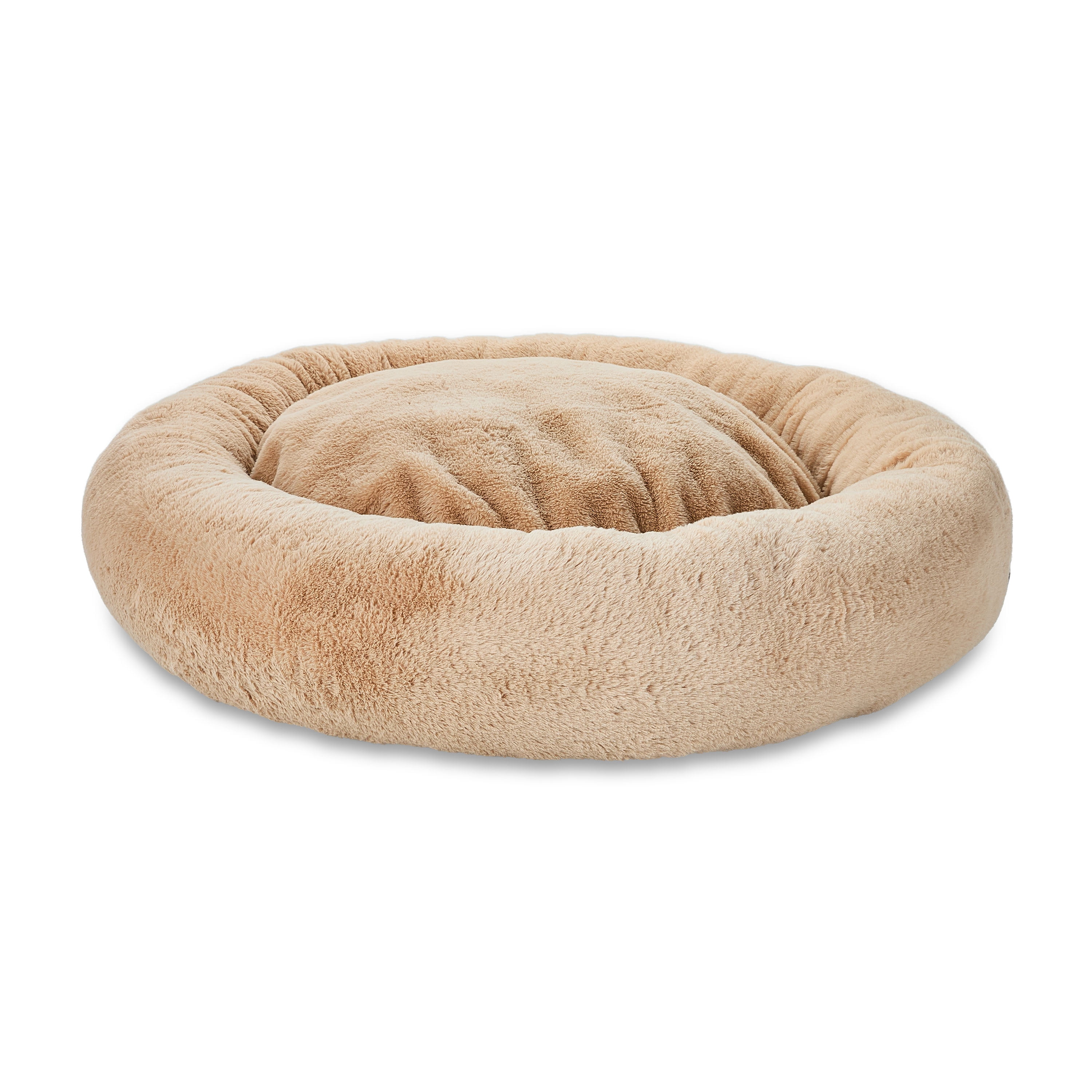 Vibrant Life Extra Large Round Orthopedic Dog Bed, Tan, 35"