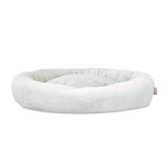 Vibrant Life Large Round Orthopedic Pet Bed, Gray, 30"