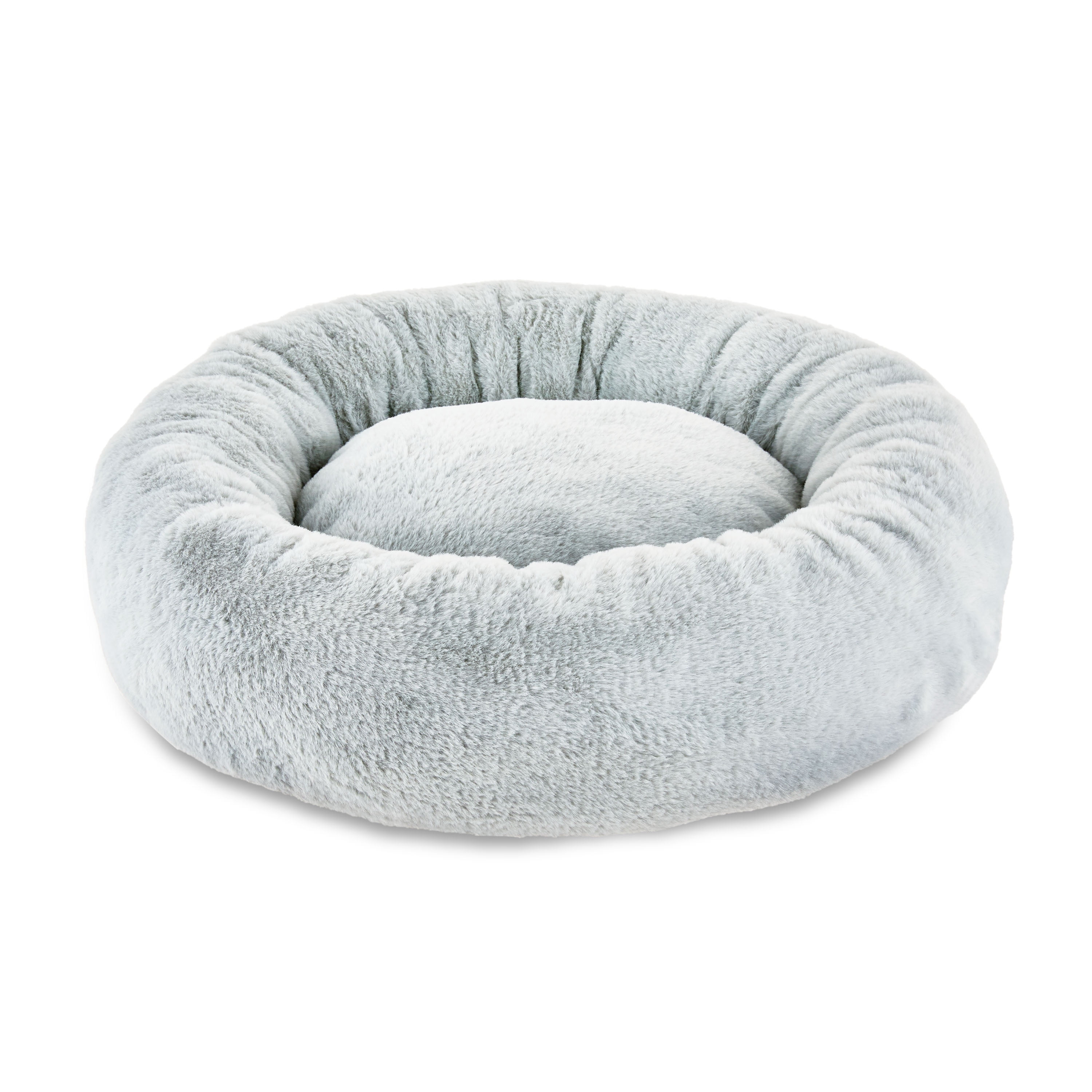 Vibrant Life Medium Round Orthopedic Dog Bed, Gray, 25"