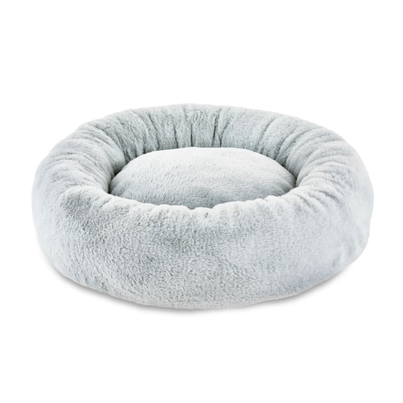 Vibrant Life Medium Round Orthopedic Dog Bed, Gray, 25"