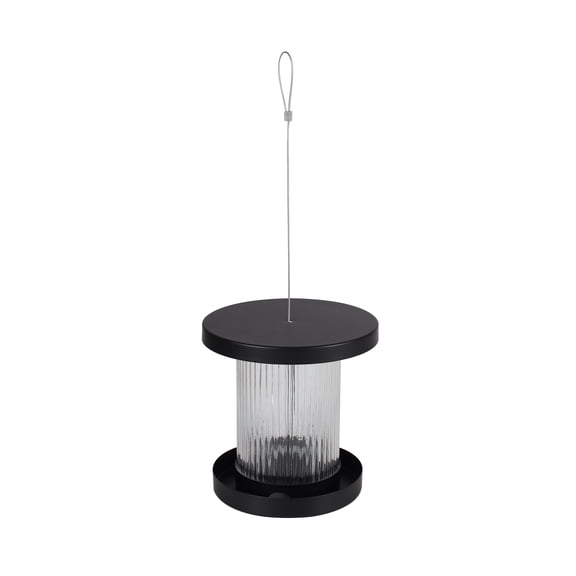 Vibrant Life Ribbed Glass Bird Feeder, 1.85 lb Capacity