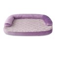 thumbnail image 1 of Vibrant Life Medium Round Corner Sofa Style Dog Bed, Purple, 25" x 35", 1 of 6