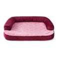 thumbnail image 1 of Vibrant Life Small Round Corner Sofa Style Dog Bed, Red, 23" x 28", 1 of 6
