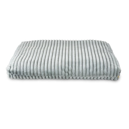 Vibrant Life Extra Large Ribbed Orthopedic Pet Bed, Gray, 48" x 35"