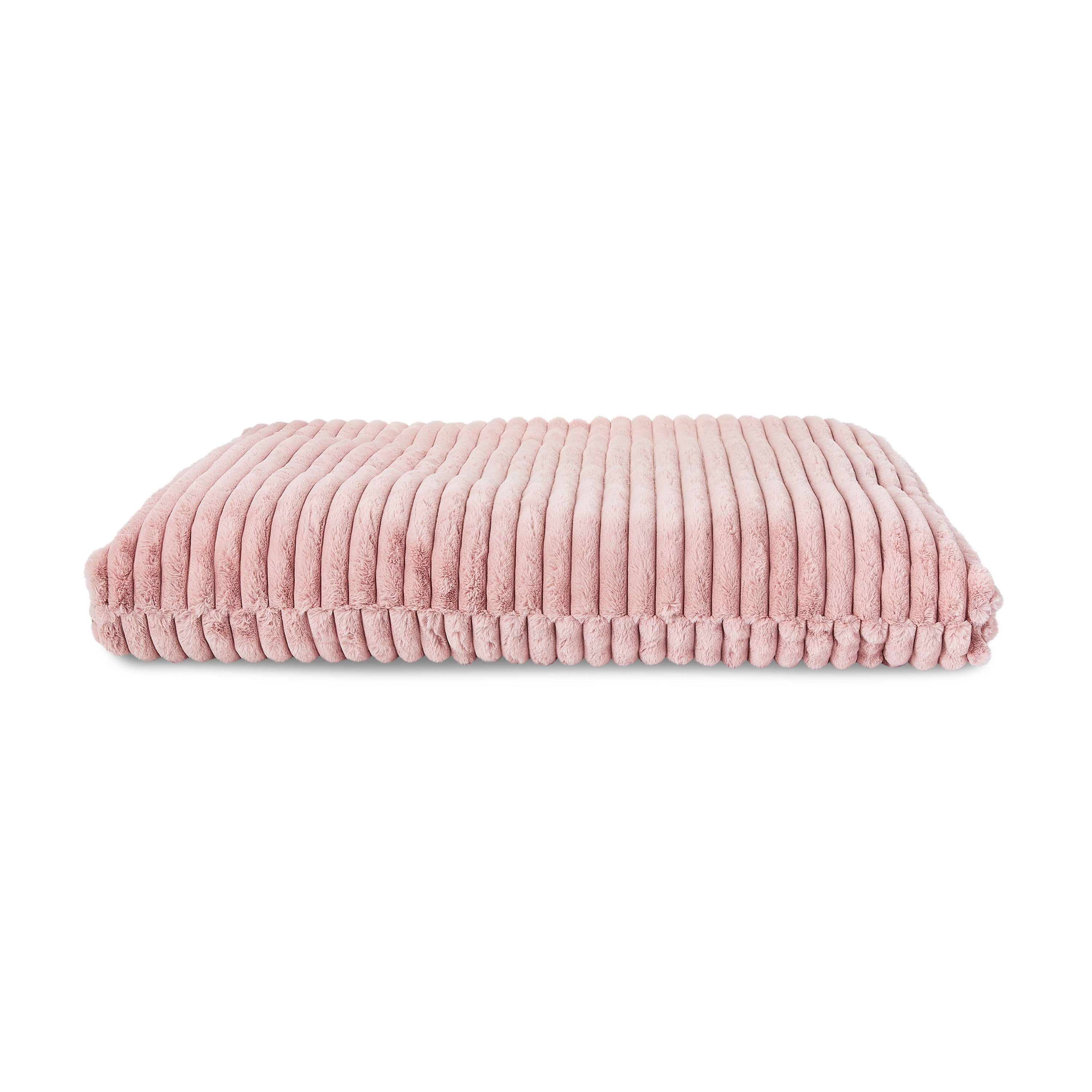 Vibrant Life Extra Large Ribbed Orthopedic Dog Bed, Pink, 48" x 35"