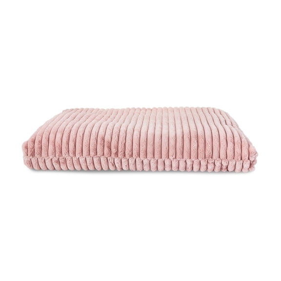 Vibrant Life Extra Large Ribbed Orthopedic Dog Bed, Pink, 41" x 33"