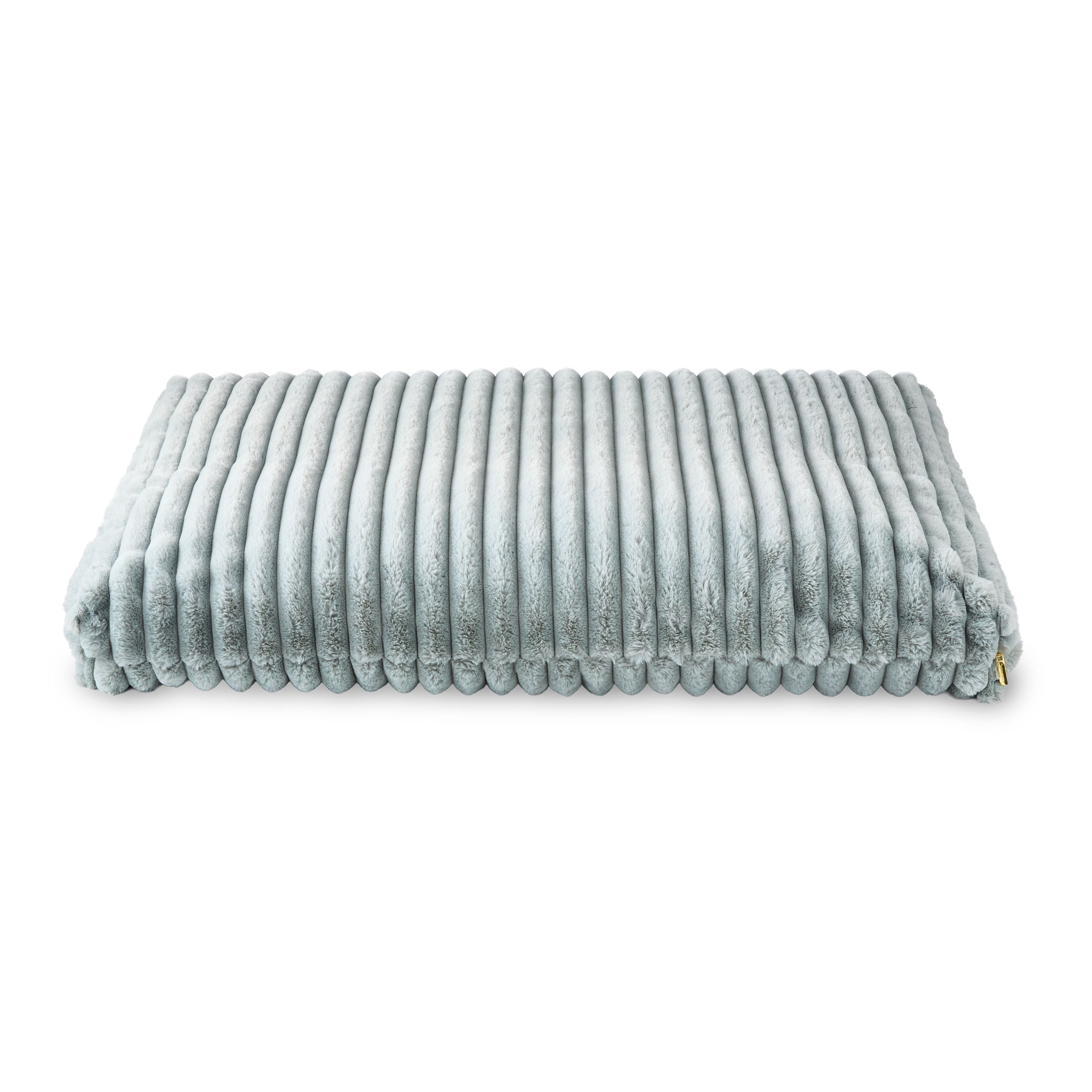 Vibrant Life Large Ribbed Orthopedic Pet Bed, Gray, 40" x 27"