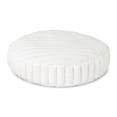 thumbnail image 1 of Vibrant Life Small Ribbed Round Orthopedic Pet Bed, White, 22", 1 of 5