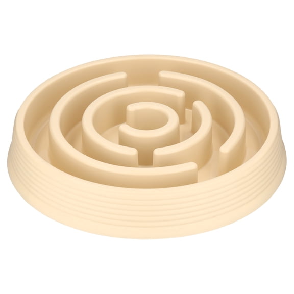 Vibrant Life 3.2-Cup Silicone Slow Pet Feeder for Dogs and Cats, Beige