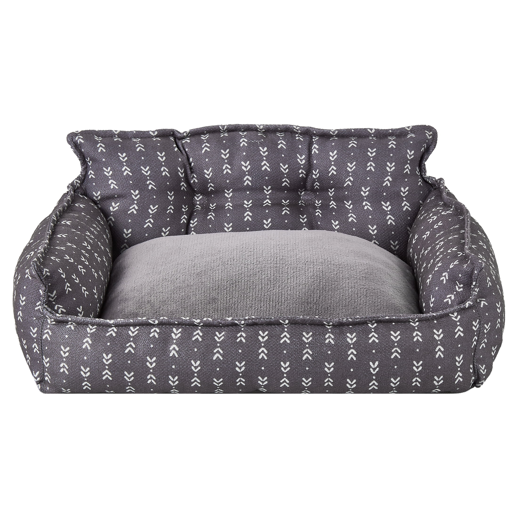 Vibrant Life Small Lounger Pet Bed, Gray, 21" x 17"