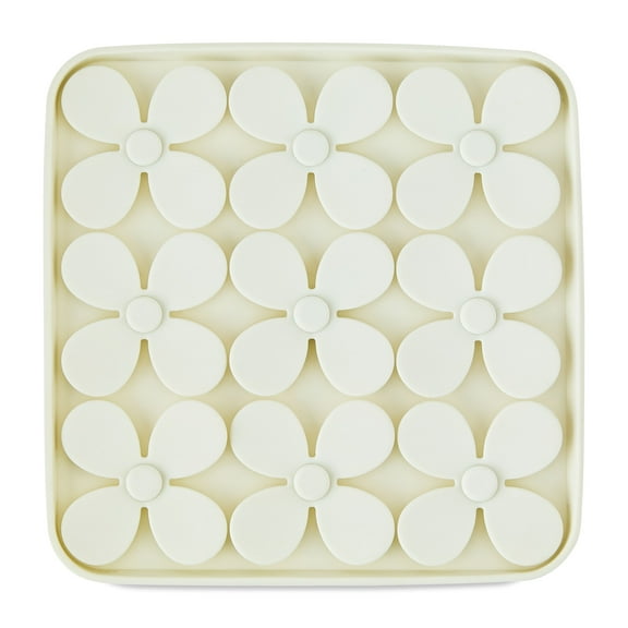 Vibrant Life Silicone Shamrock Snuffle Mat, Beige, 8" x 8"