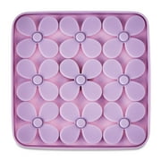Vibrant Life Silicone Shamrock Snuffle Mat, Purple, 8 x 8