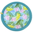 thumbnail image 1 of Vibrant Life Pet Splash Mat Plastic, Blue Tropical Print, 39" Dia, 1 of 5
