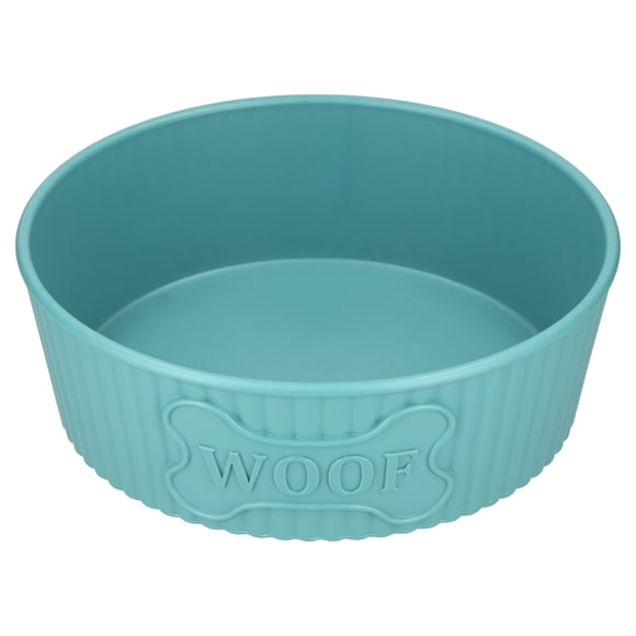 Vibrant Life Large 7.5-Cup Woof Pet Bowl, Teal