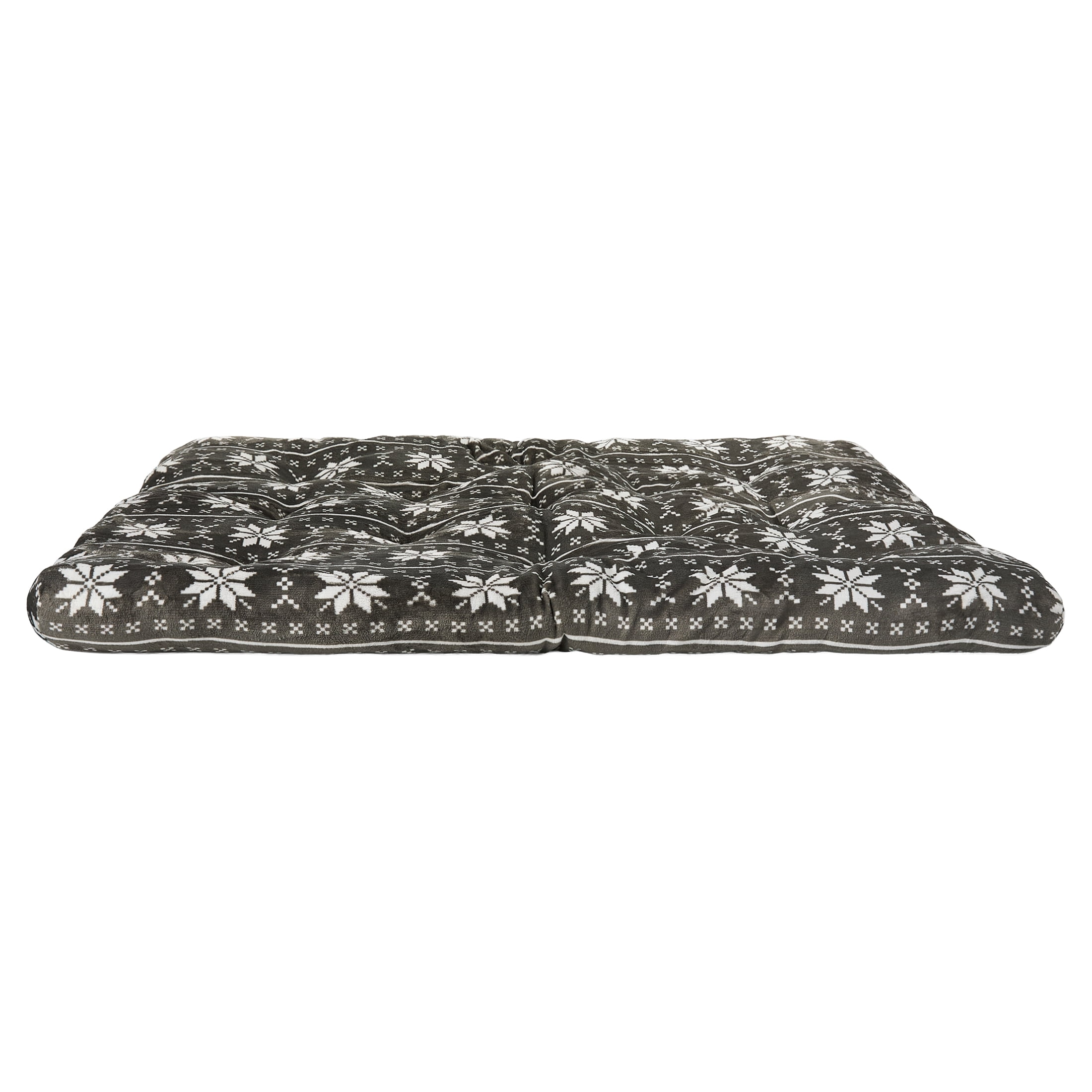 Vibrant Life Holiday Extra Large Ultra Soft Tufted Pet Bed, Snowflake Fair Isle, 38" x 48"