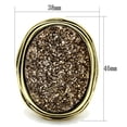 thumbnail image 1 of IP Gold(Ion Plating) Brass Ring with Synthetic Synthetic Stone in Champagne for Women Champagne Stone Color Style VL085 Size 8, 1 of 3