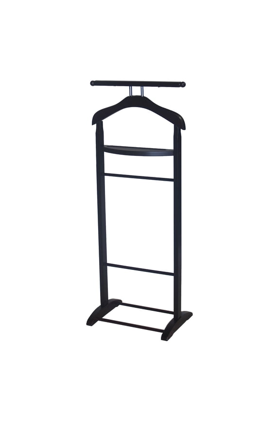VL17016 Knight Valet with Extended Bar and Key Rack in Black