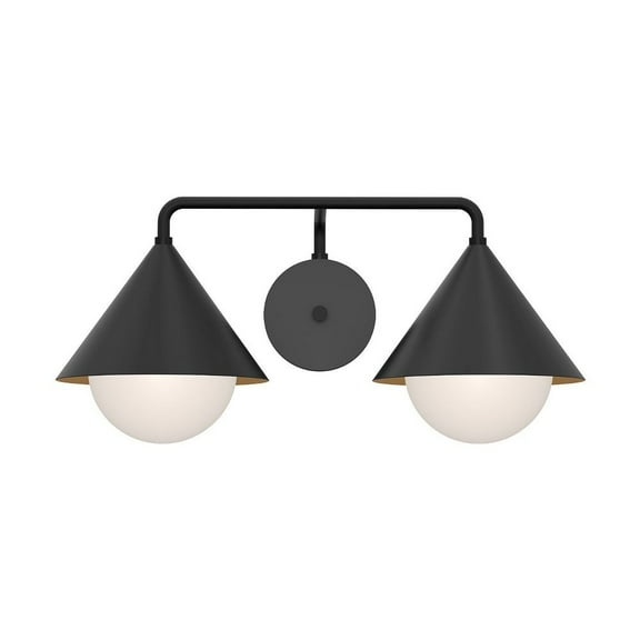 VL485221MBOP-Alora Lighting-Remy - 2 Light Bath Vanity-9.88 Inches Tall and 21.13 Inches Wide-Matte Black Finish