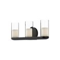 thumbnail image 1 of VL53519-BK/CL-Kuzco Lighting-Birch - 16W LED Bath Vanity-6.88 Inches Tall and 19 Inches Wide-Black Finish, 1 of 1