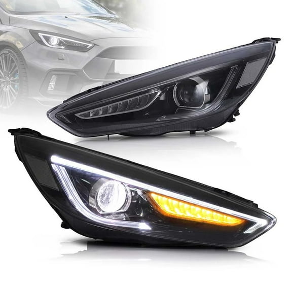 VLAND Headlights for Ford Focus 2015 2016 2017 2018 Front Lamps