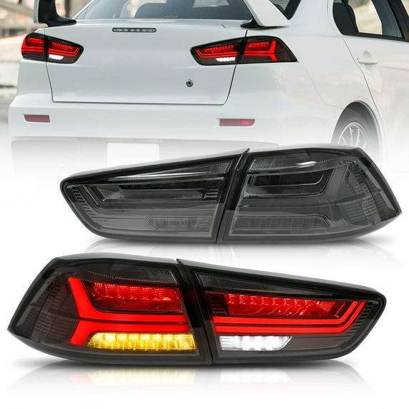 VLAND LED Tail Lights Smoked for Mitsubishi Lancer 2008 2009 2010 2011 2012 2013 2014 2015 2016 2017