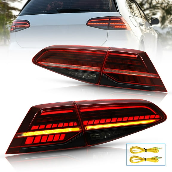 VLAND LED Tail Lights for Volkswagen VW Golf 7 Golf 7.5 MK7 MK7.5 2014 2015 2016 2017 2018 2019