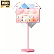 VLH 32" FHD Smart Portable TV on Wheels, 10-Point Touchscreen, Google EDLA-Certified Android 15, 8GB+128GB, 38400mAh Battery, Rolling Screen with Detachable HD Camera &amp; Voice Remote, Pink deal from Walmart