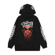 VLONE Hoodie Men Women Hip-Hop Sweatshirts Big V Fashion Street Graffiti Cotton Pullover Hooded Sweatshirt