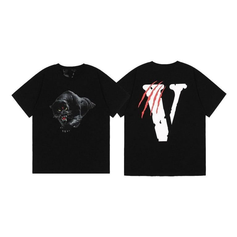 Vlone hot White Black Panther T-Shirt