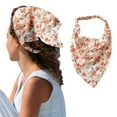 thumbnail image 1 of VLOOCKL Fashion Wide Headband Square Silk-Like Headscarf,Breathable Fashion Bandana,Multiple Colors Triangle Head Kerchief with Ties for Women, 1 of 4