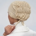 thumbnail image 1 of VLOOCKL Hijab Underscarf Islamic Muslim Under Hijab Cap Satin Lined Undercap Tie Back Bonnet Inner Head Scarf Head Wraps Hair Turbans for Women Chemo Headwear, 1 of 4