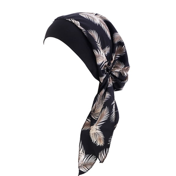 VLOOCKL Lady Elastic Headscarf Hat Soft Chemo Caps Breathable Cancer Headwear Hats,Turban Headwear for Cancer,Chemo Headwrap for Women