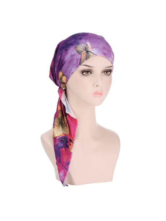 VLOOCKL Summer Hats For Women Men Islamic Muslim Under Hijab Cap Satin Lined Undercap Tie Back Bonnet Inner Head Scarf Head Wraps Hair Turbans for Women Chemo Headwear