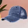 thumbnail image 1 of VLOOCKLW Baseball Cap Distressed Washed Cotton for Design Breathable Mesh Back Trucker Hat Lightweight Adjustable Fit for Hiking Fishing Travel and Daily Use Sun Hat, 1 of 6