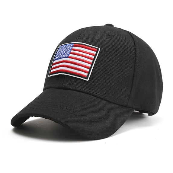 VLOOCKLW Baseball Cap Men Women American Flag Denim Independence Day Fashion Adjustable Buckle Outdoor Sun Protection Casual Hat