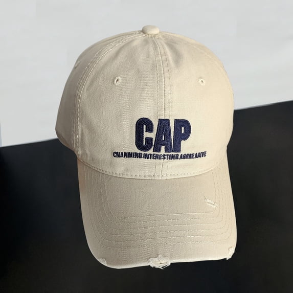 VLOOCKLW Baseball Cap Women Letter Embroidery Small Wide Brim Design Lightweight Breathable Headwear Slim Face Effect for Spring Summer Outdoor Daily Wear Sun Hat