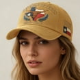 thumbnail image 1 of VLOOCKLW Baseball Cap Women Soft Top Design Flat Brim Style Exquisite Embroidery Decor Lightweight Breathable Sun Hat Adjustable Fit for Sports Daily Casual All Season, 1 of 7
