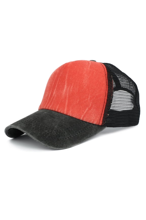 Baseball Hat Sun Caps Summer Mesh Cap with Adjustable Snapback Strap