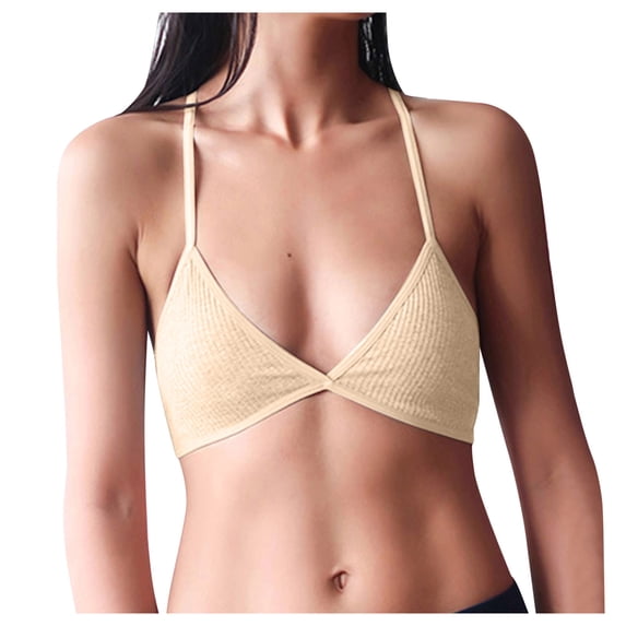 VLOOCKLW Bra Women Deep V Wireless Push Up Comfort Bralette Soft Fabric Full Coverage Everyday Wear Supportive Underwear for Ladies