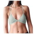 thumbnail image 1 of VLOOCKLW Bralette Women Deep V Wireless Support Push Up Soft Stretchy Fabric Comfortable Full Coverage Daily Wear Bra for Female, 1 of 7