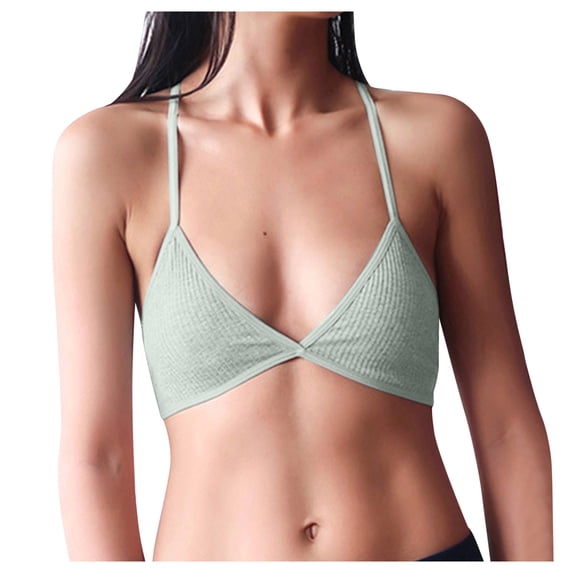 VLOOCKLW Bralette Women Deep V Wireless Support Push Up Soft Stretchy Fabric Comfortable Full Coverage Daily Wear Bra for Female