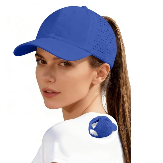 VLOOCKLW Breathable Sport Cap For Women Ponytail Opening Mesh Baseball Hat Lightweight Quick Dry Summer Running Adjustable