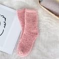 thumbnail image 1 of VLOOCKLW Coral Fleece Socks Coral Fleece Thickened Warm Long Socks for Winter, Solid Color Cozy Home Socks for Bed, Relaxing & Cold Weather, 1 of 3