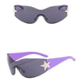 thumbnail image 1 of VLOOCKLW Futuristic Star Design Shades Unisex Star Wrap Around Futuristic Shades for Men Women, UV Protection Lightweight Glasses for Running, Driving & Outdoor Activities, 1 of 4