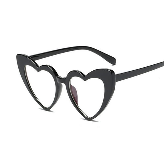 VLOOCKLW Heart Shaped Rimless Sunglasses Transparent Candy Color Frameless Glasses for Women, UV Protection Fashion Shades for Daily Wear & Parties